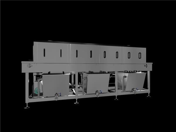 周轉筐清洗機，解決細菌殘留，降低50%能耗，提升效率80%