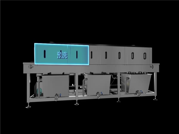 環(huán)速洗筐機(jī)，2人沒小時(shí)可清洗200~900只，效率高能耗低益比體驗(yàn)
