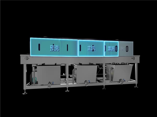 洗箱機，塑料箱，食品箱清洗機，環(huán)速預約:13589229991
