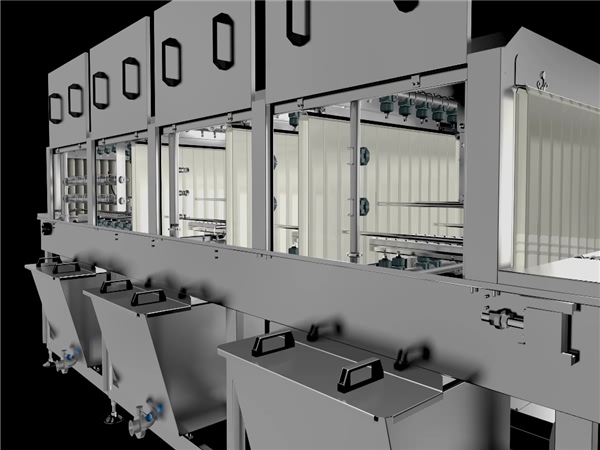 食品箱清洗機，托盤清洗機，食品托盤清洗機