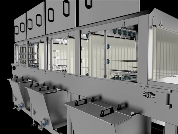 自動洗箱機，食品周轉筐清洗機，食品箱清洗機