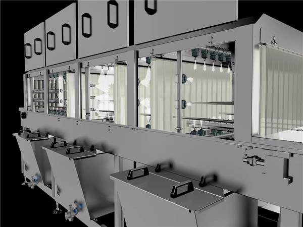 肉串速凍盤清洗機(jī)，雞蛋筐消毒清洗機(jī)，醫(yī)藥箱消毒