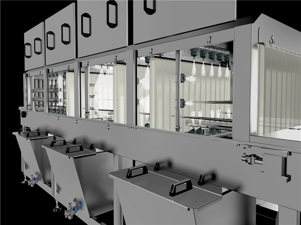 出售洗箱機，洗筐機，殺菌消毒洗筐機，多功能周轉箱清洗機