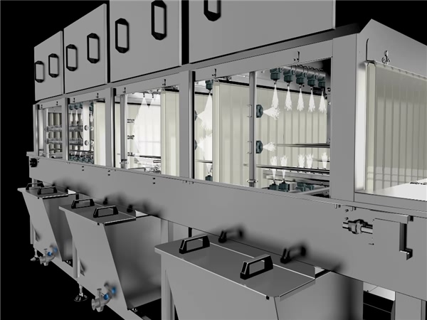 出售洗箱機，洗筐機，殺菌消毒洗筐機，多功能周轉箱清洗機