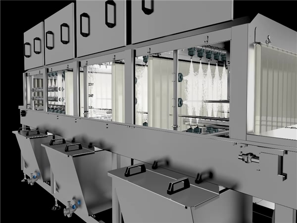 隧道式洗筐機(jī)，物料框清洗機(jī)，隧道式清洗機(jī)