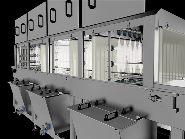 食品周轉(zhuǎn)箱清洗機(jī)，周轉(zhuǎn)筐清洗機(jī)