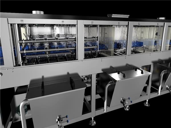 塑料筐清洗機，料筐清洗機食品筐清洗機，放心機械廠家銷售