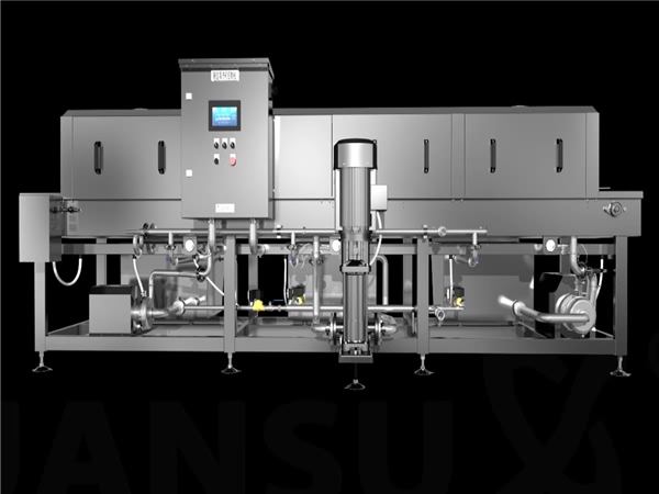 高壓水流周轉箱清洗機，雞籠清洗機